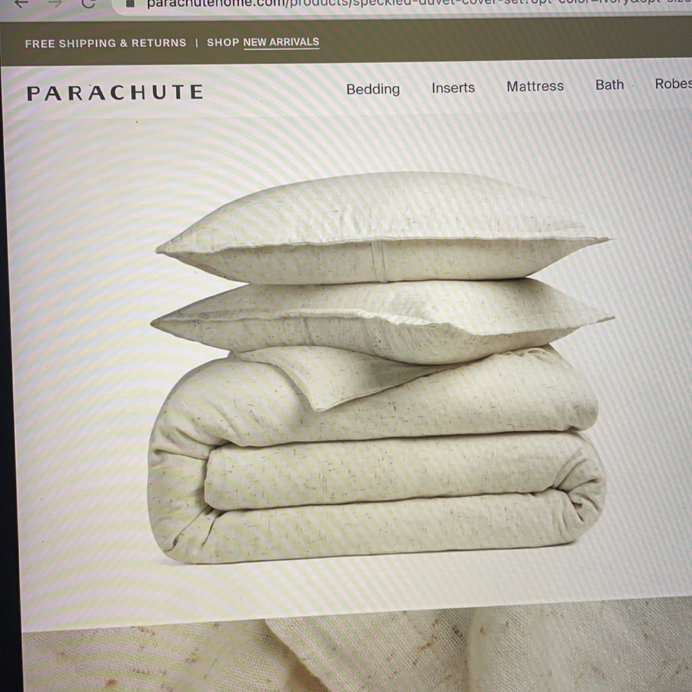 ISO Parachute Speckled Duvet Cover Set